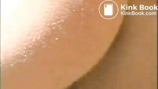 Dirty wife shitting on husbands mouth