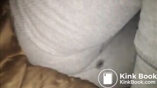Drunk girl pooping bed