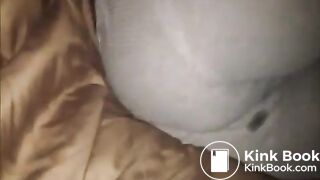 Drunk girl pooping bed