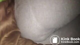 Drunk girl pooping bed