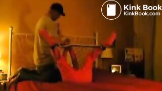 Readymade gets her diaper squished and changed