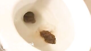 Blonde toilet scat, piss