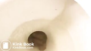 Blonde toilet scat, piss