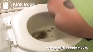 Three college girls pooping