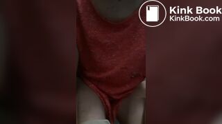 Mature woman pooping