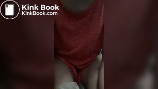 Mature woman pooping