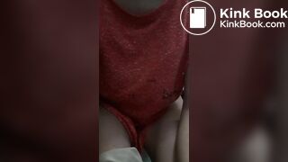 Mature woman pooping