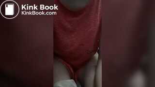 Mature woman pooping