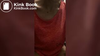 Mature woman pooping