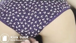 purple panty poop - video 3