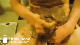 Couple fucking with scat