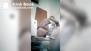 the girl on toilet poop