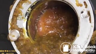 Japanese girl tasting her shit