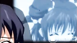 Tied up hentai girl enema