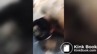 Asian Femdom feeding slave