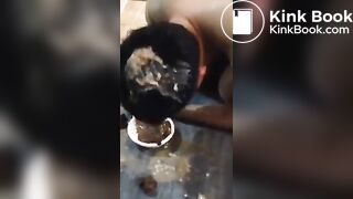 Asian Femdom feeding slave