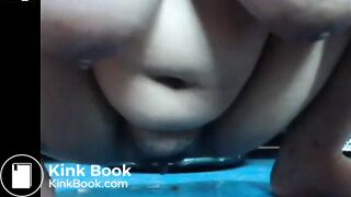 Chubby Asian Girl Dildo Shitty Asshole