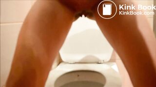 girl pooping on toilet - video 2