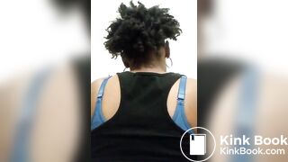 Healthy blk fem spread and shits