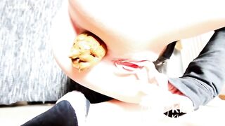 Huge log Little hole