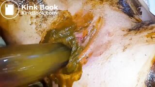 AC Stuffing Her Cunt With Shit