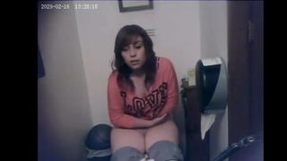 Cute girl pooping voyeur