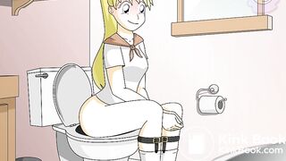 tiny in the toilet