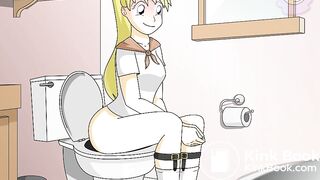 tiny in the toilet