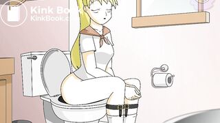 tiny in the toilet