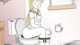 tiny in the toilet