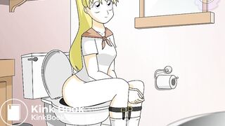 tiny in the toilet