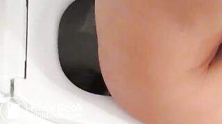 Sexy tanned chick toilet diarrhea farting