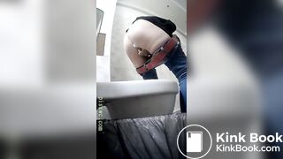 Russian Public Toilet Voyeur Girl Pooping