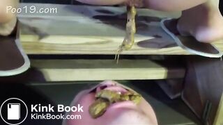 Guy eats 2 girl's shit