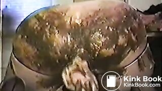 Amateur Classic Scat Play of little whore and her dom!