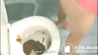 Girl shit accident bathroom