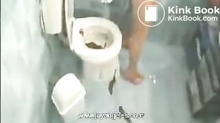 Girl shit accident bathroom