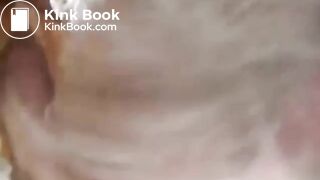 Ebony teen shitting on her bald slave