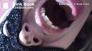Sexy Blonde Babe Licks Poop