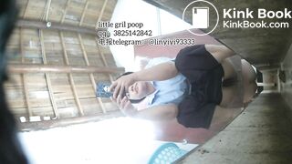 High-quality girls pooping in the toilet 9