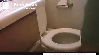 After shower toilet poop