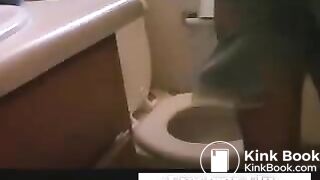 After shower toilet poop