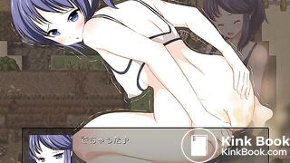 Game girl piss and fart