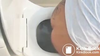 Sexy tanned teen toilet poop - video 3