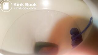 18-year old girl poopin in toilet