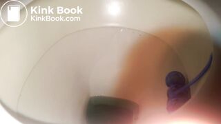 18-year old girl poopin in toilet