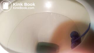 18-year old girl poopin in toilet