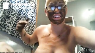 A Beautiful Blonde Teen Playing With Her Own Shit