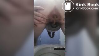 Cute girl scat