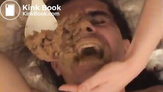 Eating some creamy yellow shit.